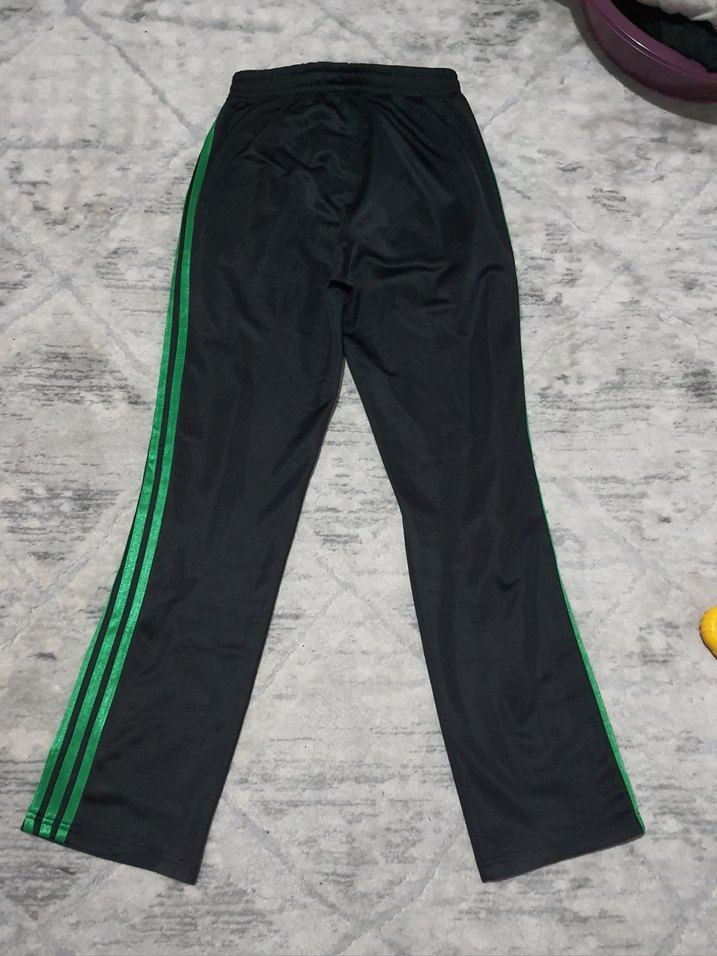 Adidas Yeşil Çizgili Siyah Eşofman - Görsel 2