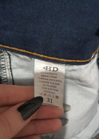 Koyu Mavi İspanyol Paça Pantolon - Görsel 6