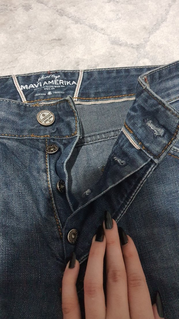 Mavi Amerika Erkek Kot Pantolon - Görsel 4