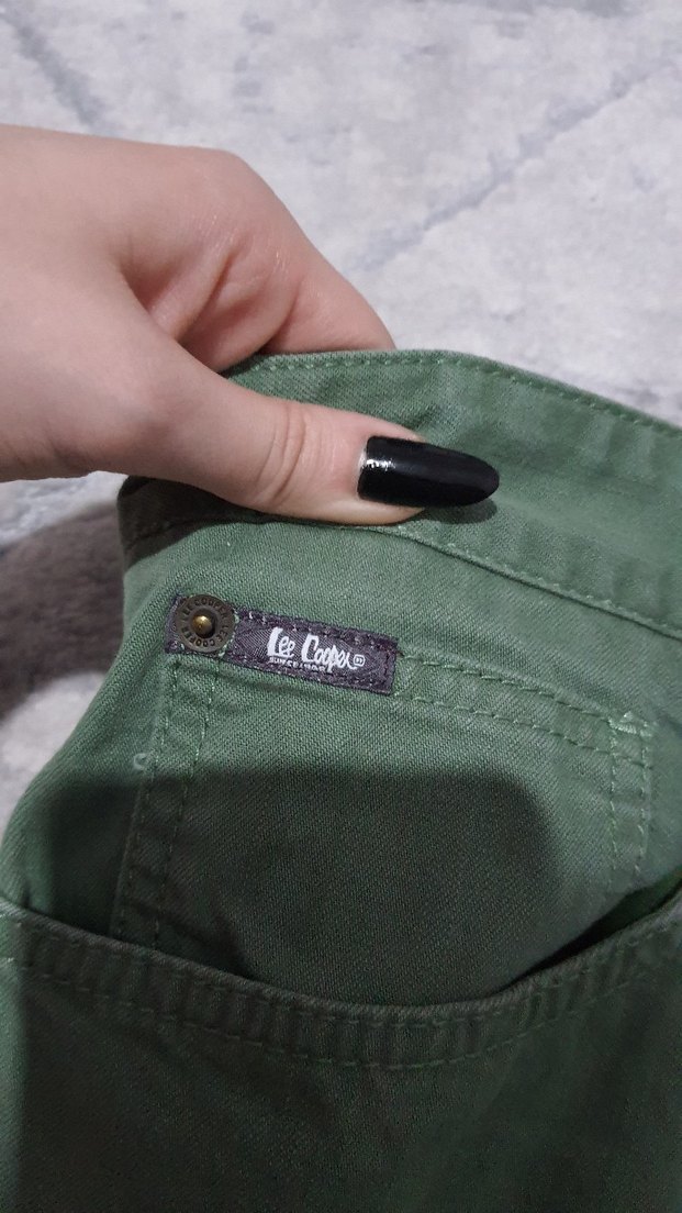 Lee Cooper Yeşil Erkek Kot Pantolon - Görsel 4