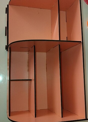  Pembe masaüstü organizer
