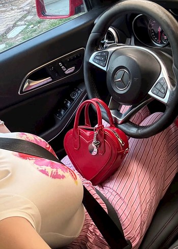 Bershka kalp çanta - Görsel 3