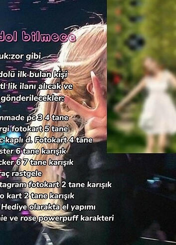 AÇIKLAMAYI OKU idol bilmece