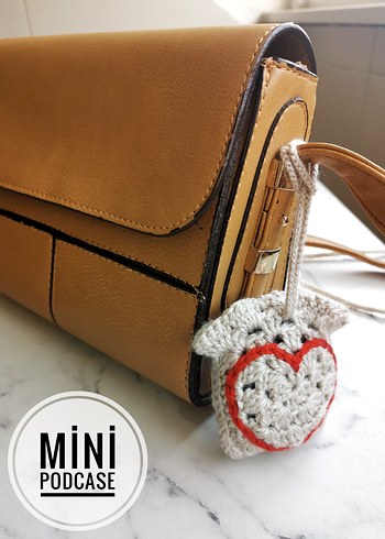 Nakışlı Bej Mini Pod kılıfı - Görsel 5