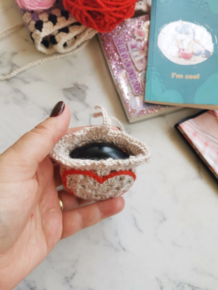 Nakışlı Bej Mini Pod kılıfı - Görsel 4