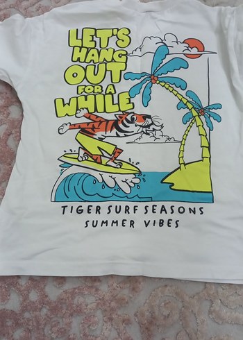 Beyaz Baskılı Erkek Çocuk Kısa Kollu Tişört - Görsel 4