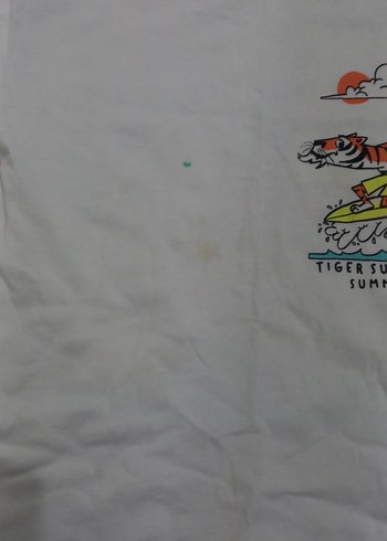 Beyaz Baskılı Erkek Çocuk Kısa Kollu Tişört - Görsel 2