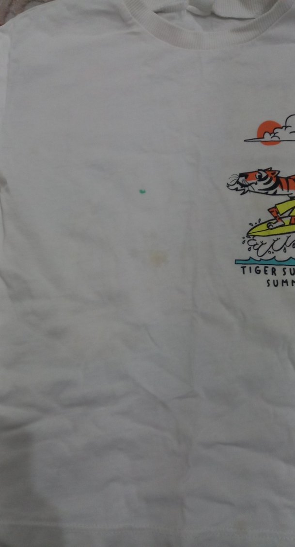 Beyaz Baskılı Erkek Çocuk Kısa Kollu Tişört - Görsel 2