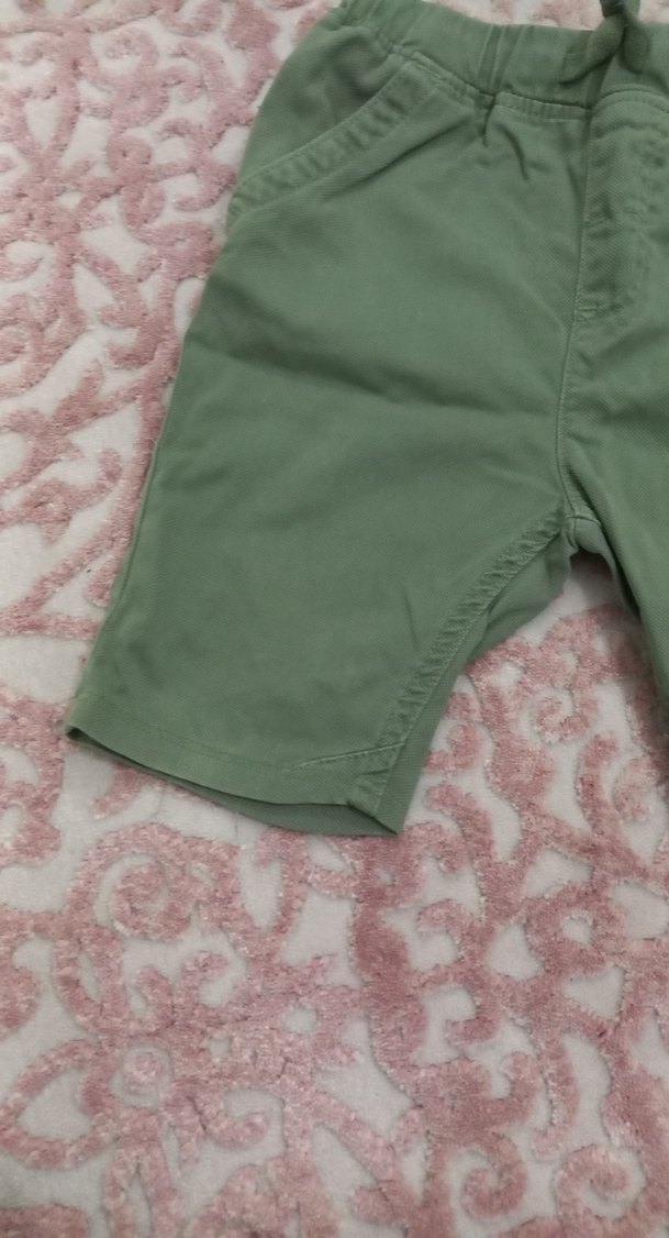 Erkek Çocuk Loose Fit Yeşil Şort - Görsel 3