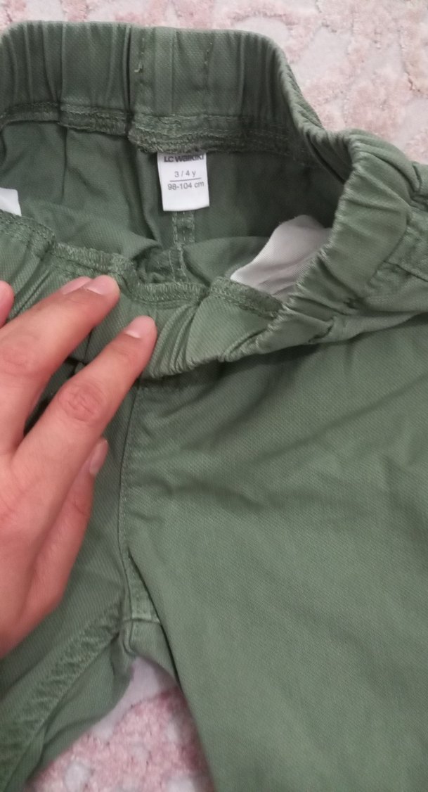 Erkek Çocuk Loose Fit Yeşil Şort - Görsel 5