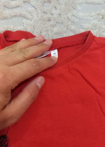 Kırmızı Mickey Mouse Baskılı Erkek Tişört - Görsel 5