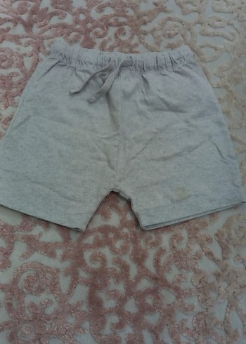 erkek çocuk Gri Mini Pamuklu Şort - Görsel 3