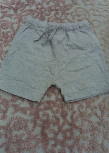 erkek çocuk Gri Mini Pamuklu Şort - Görsel 2