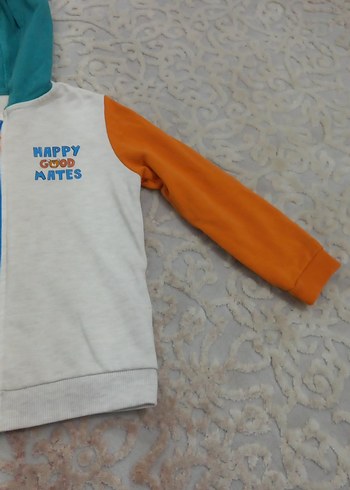 Renkli Kapüşonlu Erkek Çocuk Sweatshirt - Görsel 2