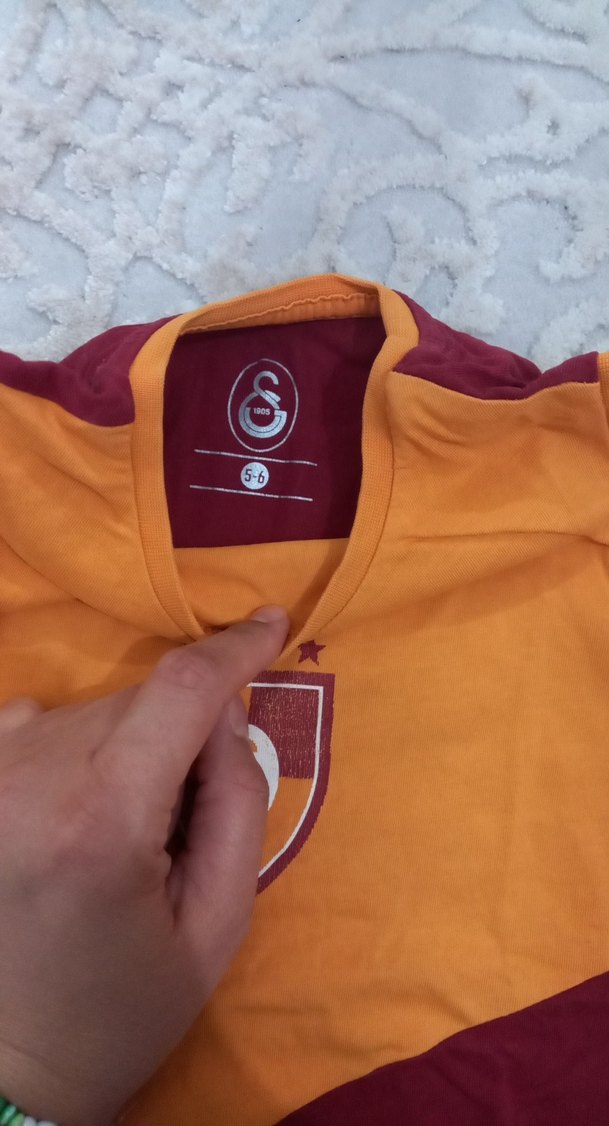 Galatasaray sarı kırmızı Erkek Kolsuz Spor Tişört - Görsel 4