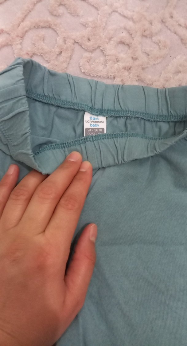 Yeşil Rahat Kesim Kız Şortu - Görsel 4