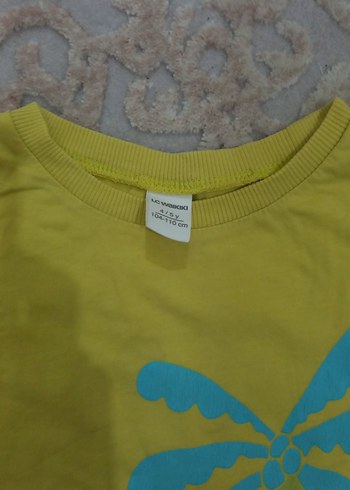 Erkek Çocuk Sarı V Yaka Baskılı Tişört - Görsel 5