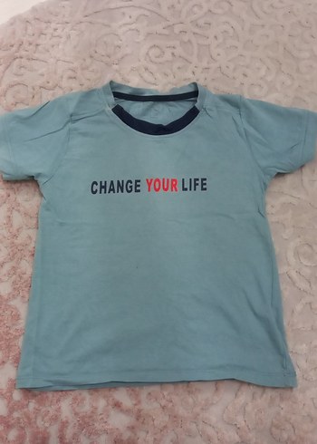 Erkek yeşil Kısa Kollu Baskılı Tişört - Görsel 3