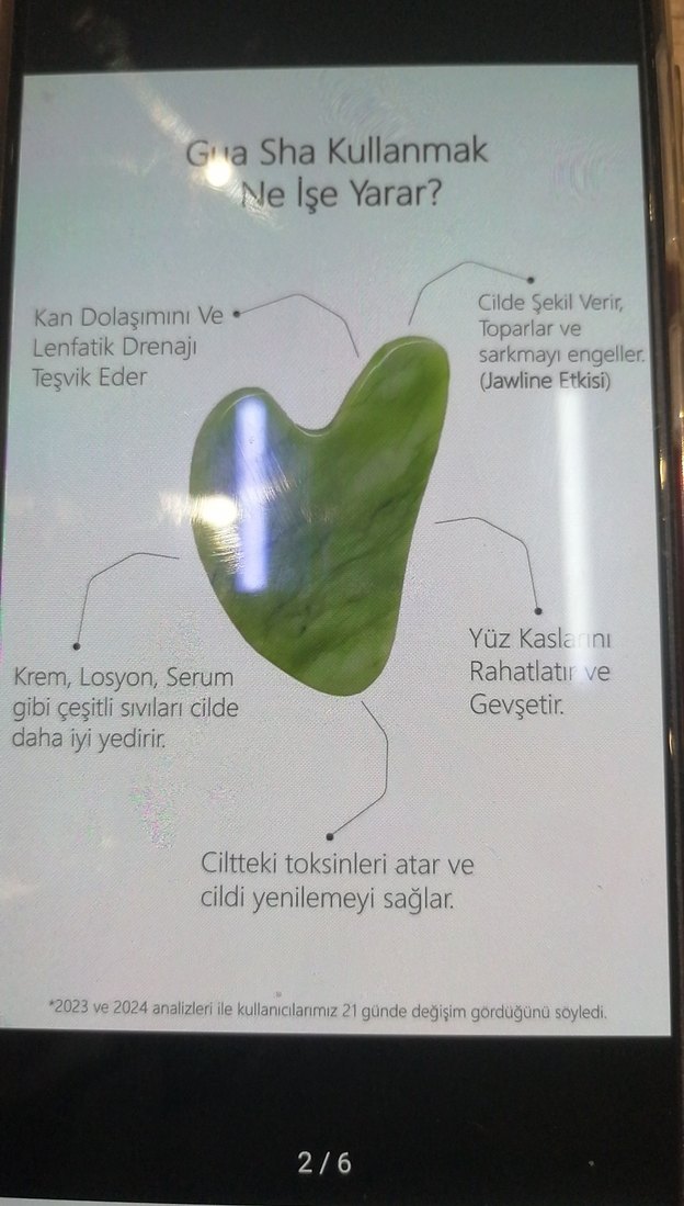 Yüz Masaj Taşı - Kan Dolaşımını Hızlandırır - Görsel 2