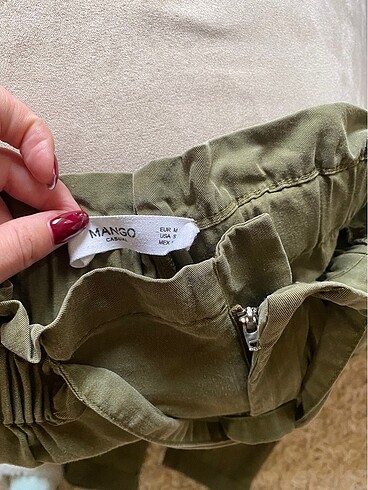 Mango Haki Yeşil Mango Havuç Pantolon