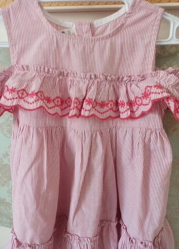 LC Waikiki Pembe çocuk elbise