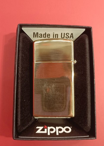 Zippo slim brass - Görsel 2