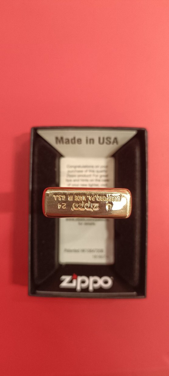 Zippo slim brass - Görsel 3