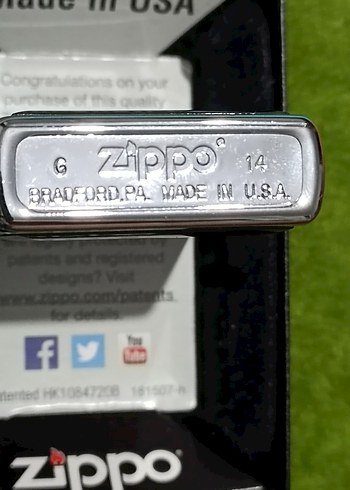 Zippo kemik plaka siyah - Görsel 3