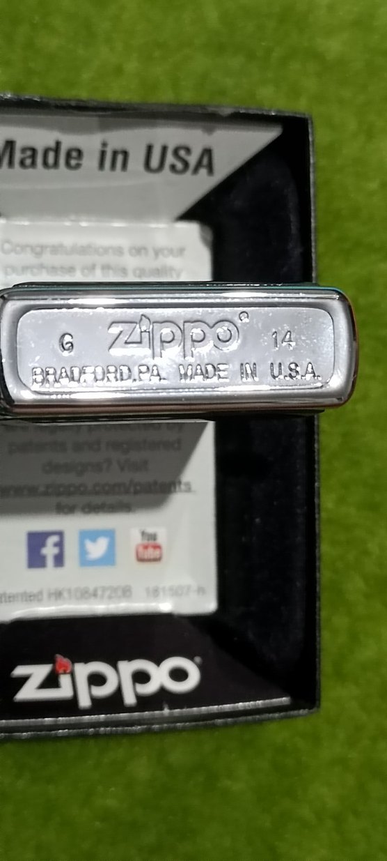 Zippo kemik plaka siyah - Görsel 3