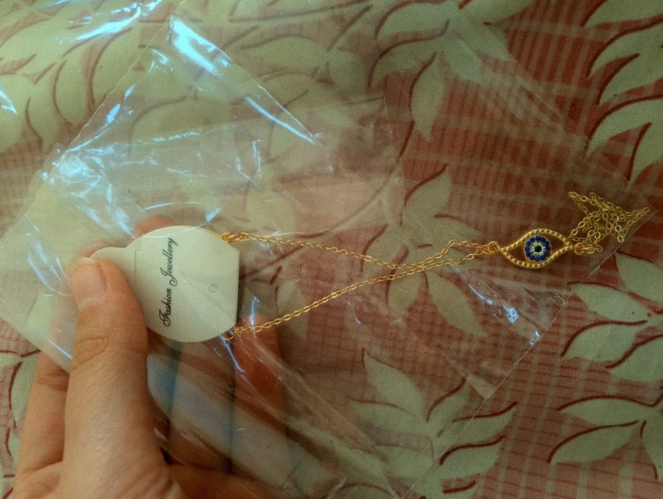 Bohem Göz Detaylı Altın Renkli El Zinciri Şahmeran - Görsel 2