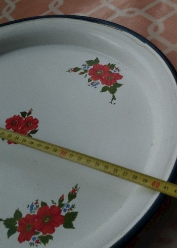 Çiçek Desen tepsi resimler inceleyin sonra iade kabul etmiyorum - Görsel 2