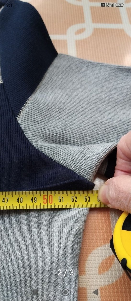 Gri Çizgili Kadın Triko tunik elbise yeni hiç bir kusuru yok - Görsel 3