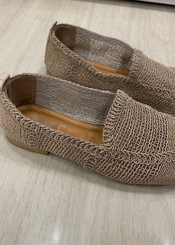 Kadın Bej Hasır Dolgu Topuk Espadril - Görsel 3