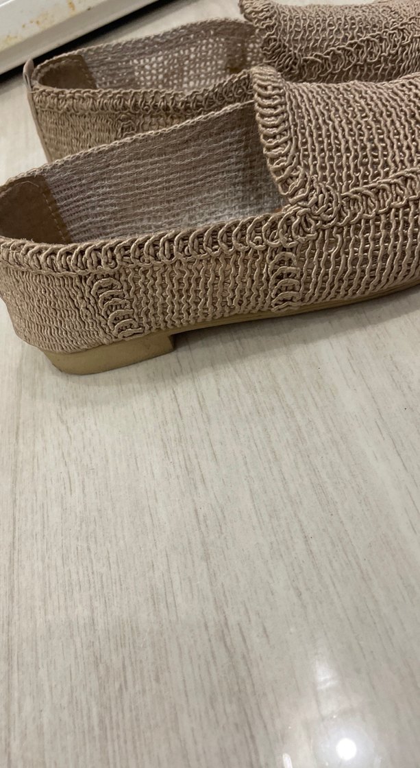 Kadın Bej Hasır Dolgu Topuk Espadril - Görsel 4