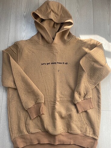 l Beden kahverengi Renk Sweatshirt uzun kollu