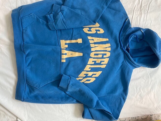 l Beden mavi Renk Sweatshirt kapşönlü