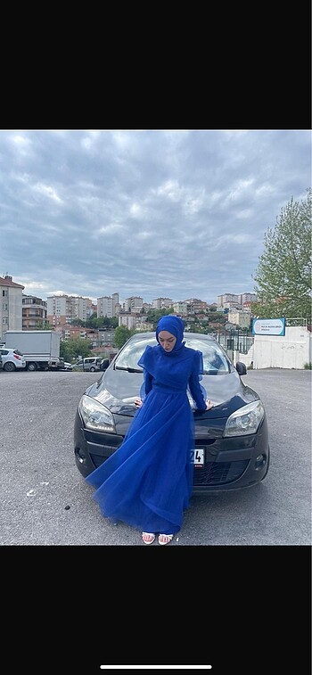 38 Beden Abiye Mavi