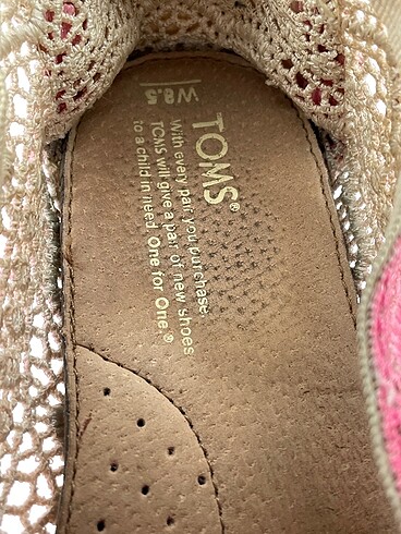39,5 Beden pembe Renk TOMS Espadril %70 İndirimli.