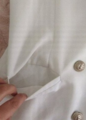 beyaz blazer - Görsel 5