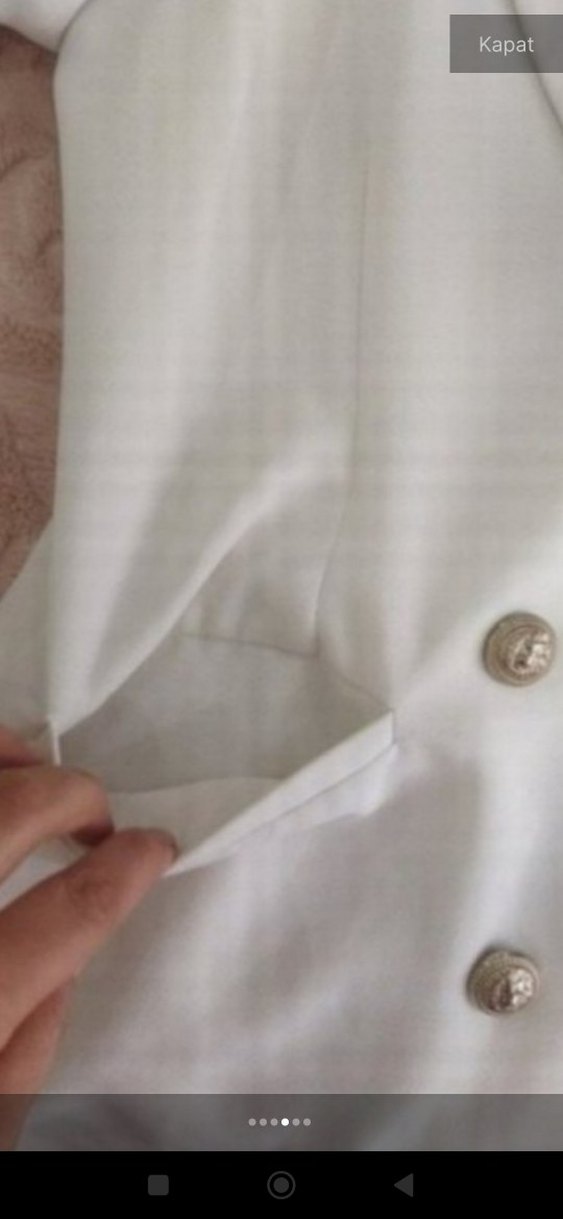 beyaz blazer - Görsel 5