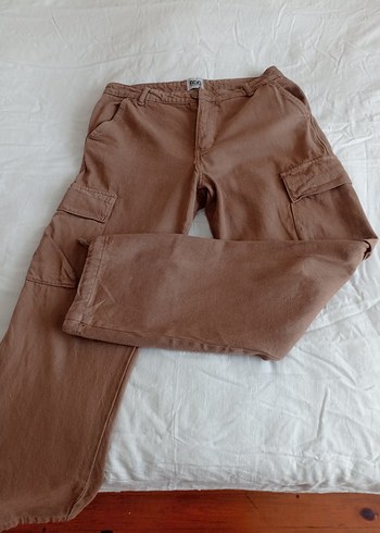 29 Beden kahverengi Cepli baggy Pantolon