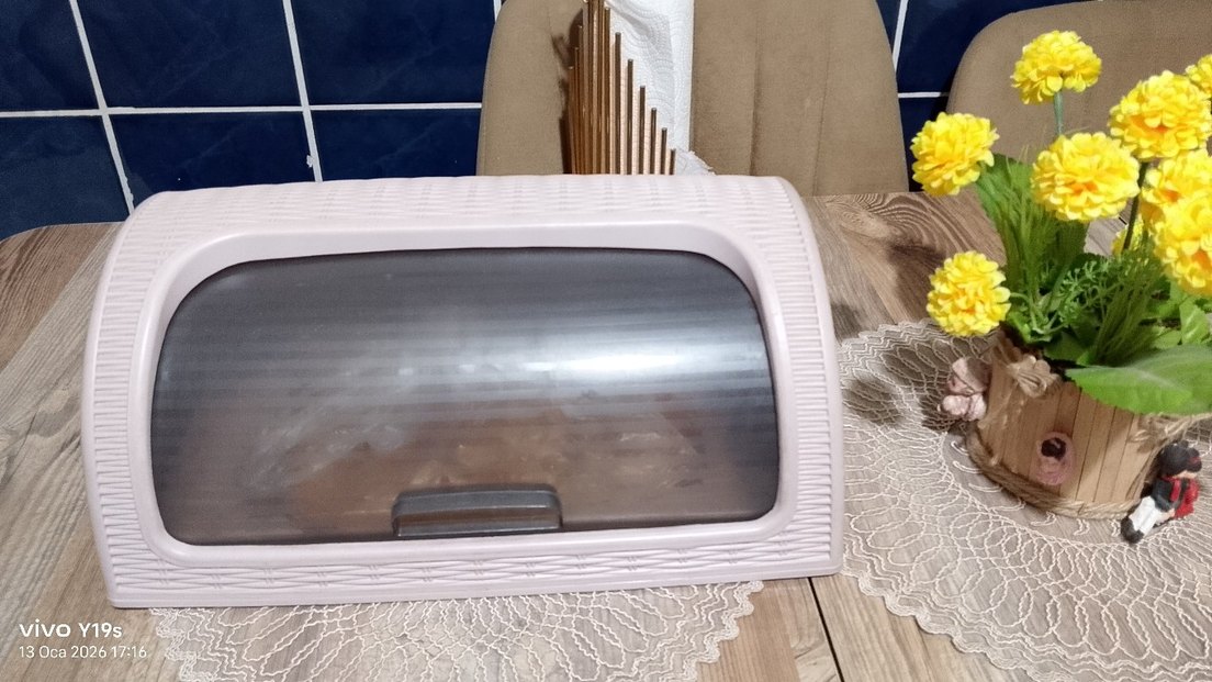 Pembe ve Gri ekmeklik Bluetooth Hoparlör - Görsel 3