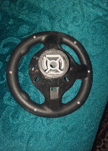 Gri Beyaz Oyun Direksiyonu akülü araba - Görsel 2