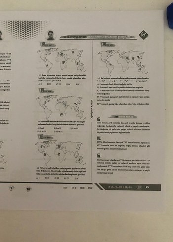 Coğrafya Harita Bilgisi Çalışma Defteri 2025