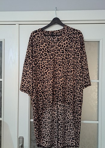Leopar Desenli Uzun Tunik