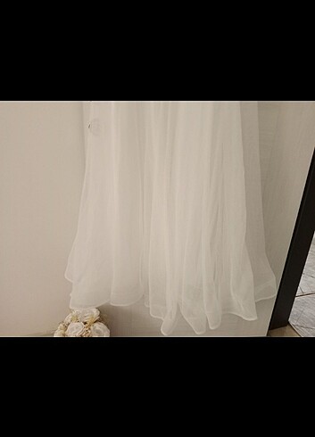 Ekru renk nikah elbisesi - Görsel 8