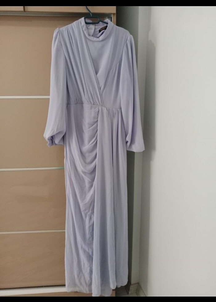 Tesettür uzun abiye  - Görsel 4