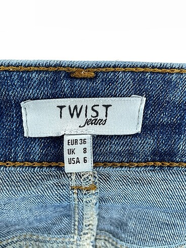 36 Beden mavi Renk Twist Jean / Kot %70 İndirimli.