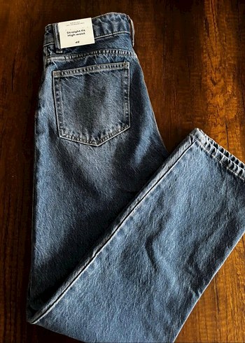 H&M straight fit jean etiketli - Görsel 2