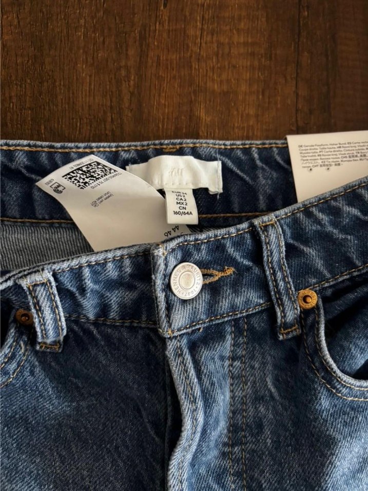H&M straight fit jean etiketli - Görsel 4